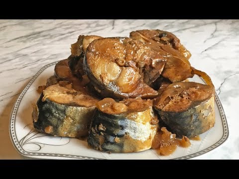 Видео: Скумбрия Как Консервы / Canned Mackerel / Тушеная Скумбрия