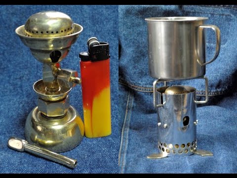 Видео: Самодельный карманный бензиновый мини примус.