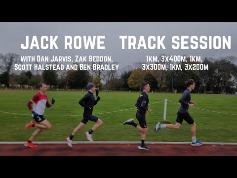 Видео: Джек Роу — 1 км, 3x400 м, 1 км, 3x300 м, 1 км, 3x200 м
