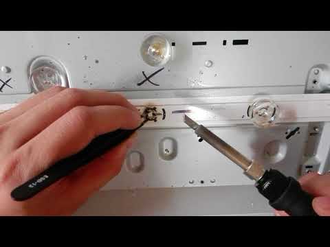 Видео: Ремонт подсветки телевизора LG 32BL552U часть 1. уменьшение токов подсветки.