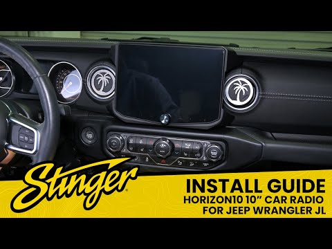 Видео: Установка: HORIZON10 Jeep Wrangler JL (2018-2023)/Gladiator JT (2020-2023) 10-дюймовый интегриров...