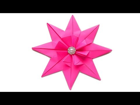 Видео: Как сделать звезду из бумаги. Оригами звезда из бумаги