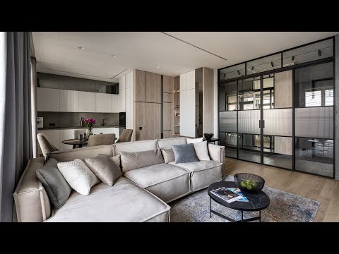 Видео: ЭСТЕТИКА ГОРОДСКОГО УЮТА на 75 м | Дизайн интерьера в современном стиле, обзор квартиры, рум тур