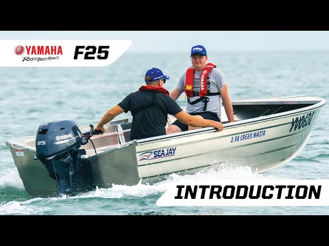 Видео: Представляем новое поколение четырехтактных подвесных моторов Yamaha F25