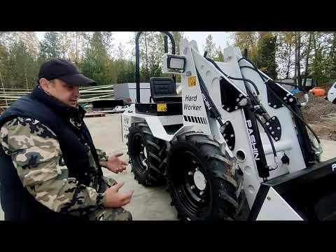 Видео: Самодельный бортоповоротный погрузчик HW