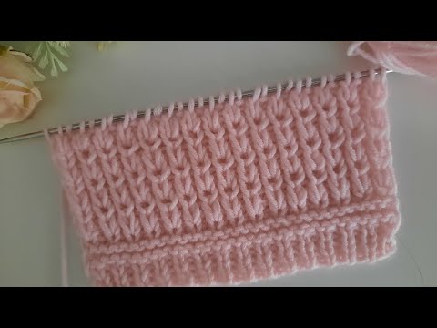 Видео: Объемный красивый очень простой узор для шапки, кардигана..