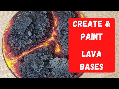 Видео: Как сделать и покрасить лавовые основания