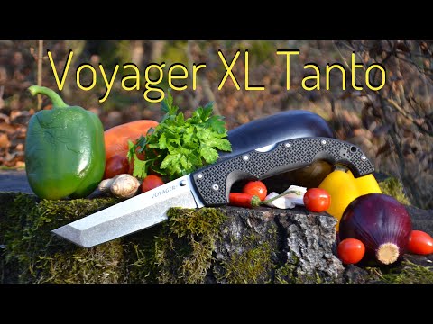 Видео: кухонный тест Cold Steel Voyager XL Tanto / test