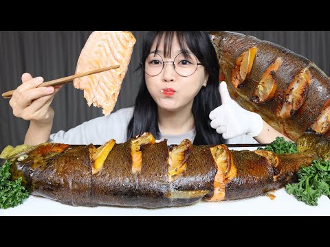 Видео: ФОРЕЛЬ НА ГРИЛЕ🐟MUKBANG ASMR
