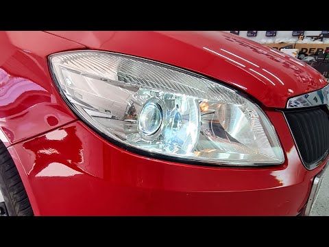 Видео: Skoda Fabia замена линз. Установка Bi-Led линз Zorkiy 🔥Автосвет. #топ #automobile #ремонт #pc