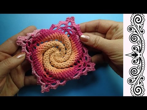 Видео: Crochet square Квадратные мотивы крючком 357