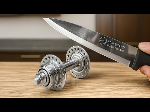 Видео: Этот секретный инструмент сделает любой нож острым как бритва за считанные секунды 😱 Даже новички сп