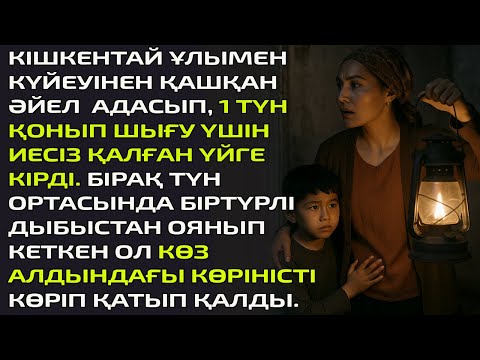 Видео: Кішкентай ұлымен  күйеуінен қашқан әйел  адасып, 1 түн қонып шығу үшін иесіз қалған үйге кірді.Бірақ