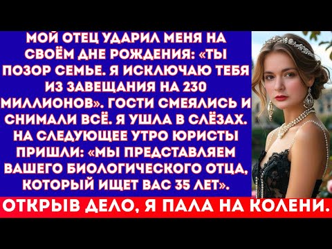 Видео: Папа меня ударил и исключил из завещания на 230 миллионов — а потом юристы выяснили, что меня похит