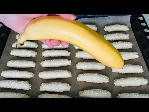 Видео: ВЕК ЖИВИ-ВЕК УЧИСЬ! БАНАНОВОЕ ПЕЧЕНЬЕ С КУНЖУТОМ// BANANLI PECENYE RESEPTI