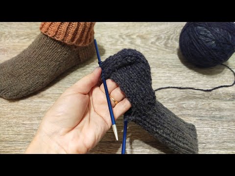 Видео: ТОПОВЫЕ 🔥 НОСКИ НА ДВУХ СПИЦАХ БЕЗ ЕДИНОГО ШВА ☝️ ЛУЧШЕ НЕ БЫВАЕТ 😉