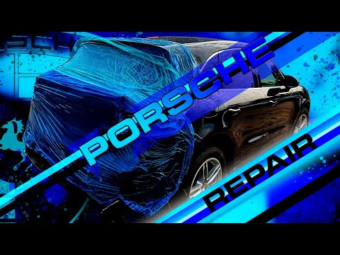 Видео: Porsche Macan. Body rebuilding. Ремонт кузова.