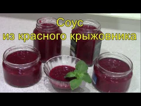 Видео: Очень вкусный соус из красного крыжовника к мясу и рыбе