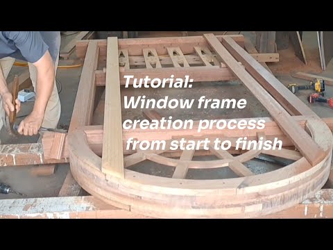 Видео: Мастер-класс по изготовлению оконных рам, как показано на рисунке, от начала до конца.