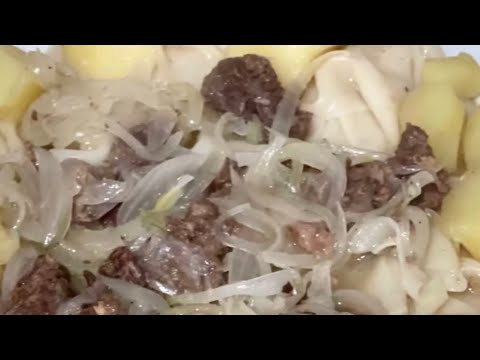 Видео: Бешбармак из тушенки