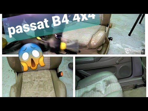 Видео: Легенда 90-х Passat B4 4x4 ужасно грязный светлый салон, идеальная химчистка, полировка и керамика !