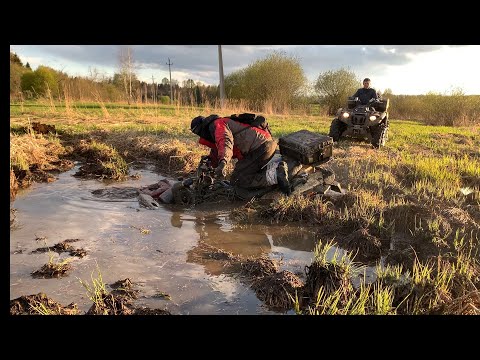 Видео: Самодельный квадроцикл из ОКИ в деле (топим в болоте)