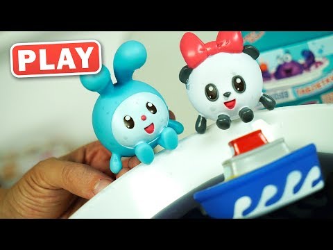 Видео: КУКУТИКИ PLAY - Распаковка - Малышарики Игрушки для Ванны для самых маленьких