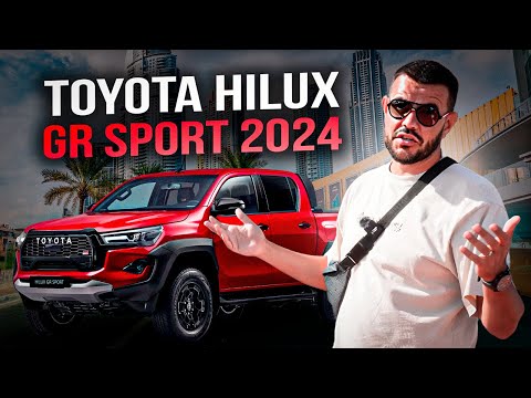 Видео: Toyota Hilux GR sport 2.8 diesel 2024 черная на черном | Авто из ОАЭ 🇦🇪