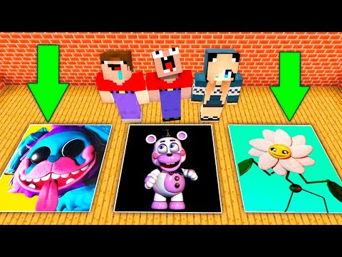 Видео: НУБ И ДЕВУШКА ПРО ПРОТИВ СТРАШНЫЕ ЯМЫ МОНСТРОВ В МАЙНКРАФТ! Мопс Гусеница, Дейзи и Хелпи Фнаф