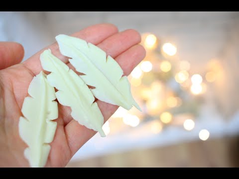 Видео: Как сделать шоколадные Перья / How to Make Chocolate Feathers