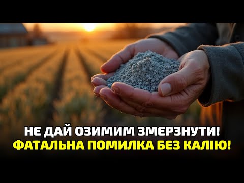 Видео: Зола, гумат чи вода? Єдиний спосіб врятувати озимі перед морозом!