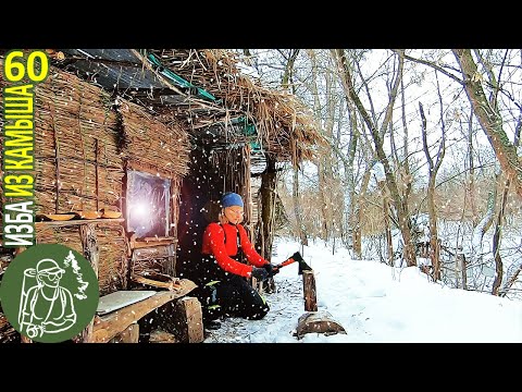 Видео: 🔥 Зимний день в Избе: кормлю птиц и себя 🪓 Бушкрафт в Избе из камыша - Серия 60