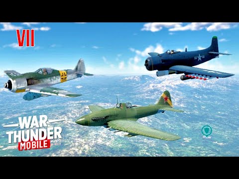 Видео: Лучший штурмовик на 7 ранге в War Thunder Mobile (Ил-10, Fw 190 F-8, AD-2)