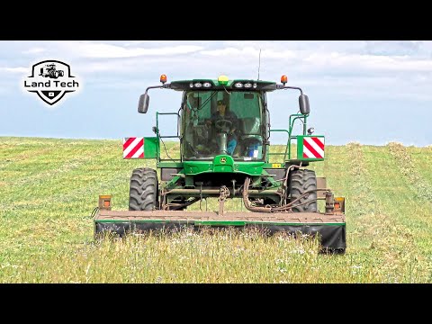 Видео: Самоходная косилка John Deere W235 - мощь и производительность важнее внешности!