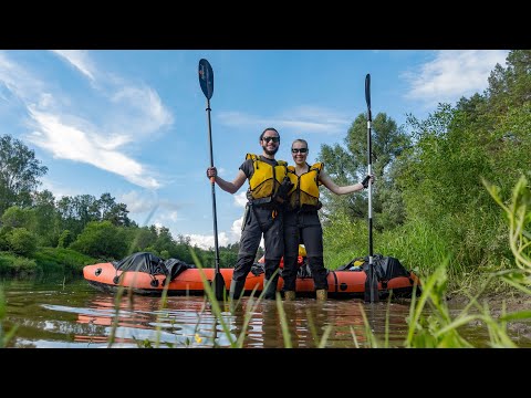 Видео: Летний сплав на пакрафте с рыбалкой по рекам Воря и Угра