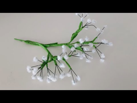 Видео: ГИПСОФИЛА  ИЗ  ГОФРИРОВАННОЙ  БУМАГИ ...