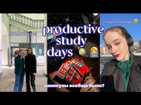 Видео: productive study vlog 💫📑💻🎧 // пишу олимпиаду, готовлюсь к егэ ист общ англ