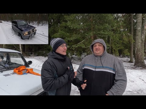 Видео: Не смогли проехать на Ниве и Прадо. Цепи...? | This snow was too deep for stock TLC and Niva