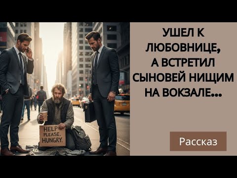 Видео: Аудио Рассказ | Ушел к Любовнице, а Встретил Сыновей НИЩИМ на Вокзале