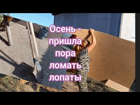 Видео: Новый потолок для установки готов. Копала розу - сломала лопату! Взошли арбузы.