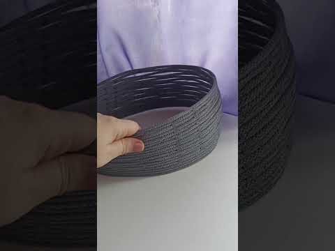 Видео: МК сумка -авоська из шнура с круглым дном.