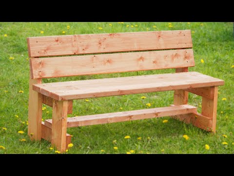 Видео: Садовая скамейка  / DIY garden bench