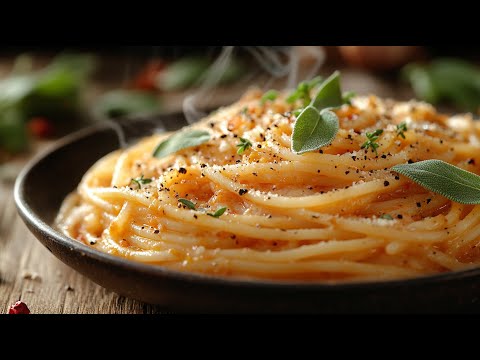 Видео: Нежная веганская тыквенная паста с шалфеем — просто и вкусно!