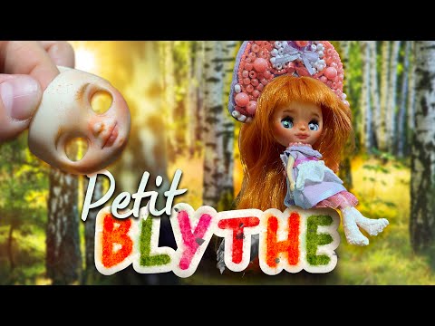 Видео: ООАК 🎨 Petit blythe / рыжуля в кокошнике
