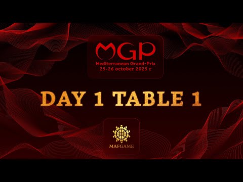 Видео: Mediterranean Grand-Prix 2025 - день 1, стол 1