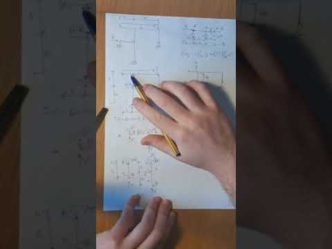 Видео: Метод Сил с 2-мя неизвестными. Часть 2