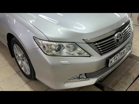 Видео: Toyota Camry 50 кузов | Установка bi-led модулей.