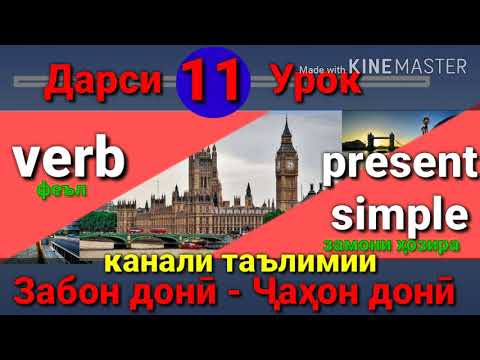Видео: Present Simple/Омухтани забони Англиси (Дарси 11) Урок английского языка/آموختن زبان انگلیسی