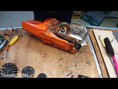 Видео: Замена картера Husgvarna 365.Разбор до мелочей.