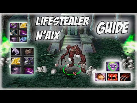 Видео: Lifestealer N'aix Guide | Как работает 2 спелл? Секреты главного воришки!